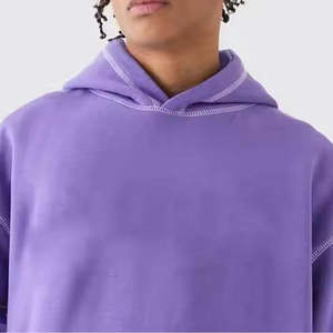 Conjunto de Sudadera con Capucha y Pantalones Acampanados de Verano OEM Personalizados, Estilo Urbano, Lavado Ácido, de Tejido Pesado y Oversize - Product Image 5