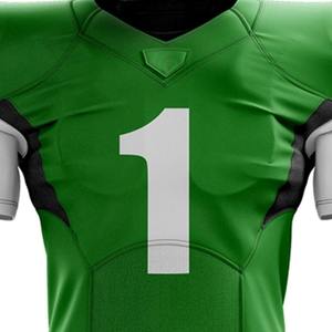Men's Sublimated American Football Uniform Solid Color Short Sleeve Breathable Fitted Style All Seasons Wear Football Uniform - Product Image 4