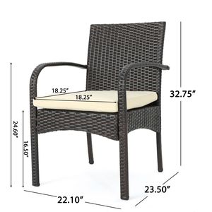 Sedia da Pranzo in Vimini Sintetico CORDOBA KD PE, Elegante Sedia da Giardino per Pranzo all'Aperto - Product Image 6