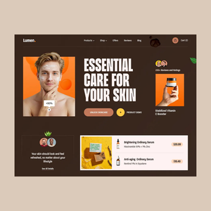 ผู้พัฒนาเว็บไซต์ผลิตภัณฑ์ดูแลผิวโดย ProtoLabz eServices - Product Image 1