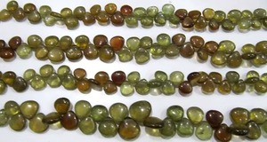 Cuentas de Apatita Verde Natural en Forma de Corazón, Lisas, Tipo Briolette, de 10 mm - Product Image 5