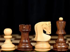 Piezas de ajedrez rusas tradicionales de Zagreb, de madera de sheesham y madera natural de boj, Rey de 3.1 pulgadas al mejor precio. - Product Image 5