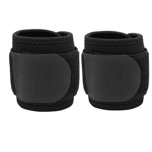 Sangles de soutien du poignet bleues réglables avec fermeture à boucle pour la musculation et l'entraînement en force, unisexe - Product Image 4