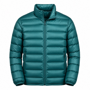 Veste matelassée à capuche épaisse et chaude, personnalisée avec broderie OEM, avec capuche amovible - Product Image 4