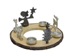 Artesign Impex <b>Red</b> Polka Dot Reindeer Handmade Digital Printing <b>Candle</b> Holder Aluminium Base Festive Iron Christmas Decor Unique - Product Image 5