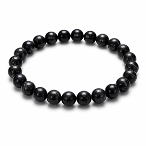 Wholesale Natural Black Tourmaline Crystal Polished Gemstone <b>Bracelet</b> 8mm Beads Stretch Cord Unisex <b>Healing</b> Protection Jewelry - Product Image 1