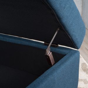 LARKIN <b>Storage</b> Ottoman Stylish <b>Stool</b> <b>with</b> Hidden <b>Storage</b> Space - Product Image 5