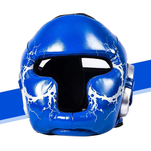 Protège-tête en cuir personnalisé de haute qualité pour la boxe et l'entraînement MMA, protège-têtes de rugby en cuir véritable de la meilleure qualité, vente chaude - Product Image 5