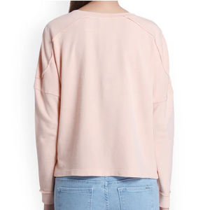 Nouveau sweat-shirt décontracté en molleton de coton pour femme, chaud et tendance, design personnalisé OEM, en vente en ligne à bas prix - Product Image 3