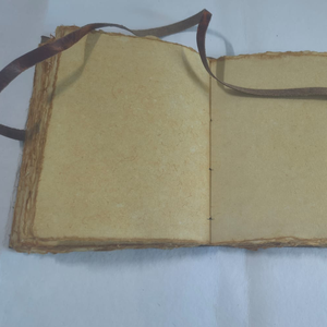 Carnet en cuir véritable avec pierre sur la couverture supérieure, qualité supérieure, fait main, couverture décorative en pierre, journal d'écriture - Product Image 3
