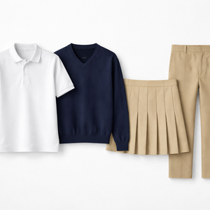 Uniformes Escolares de Algodón 100% para Niños, Personalizados al por Mayor - Fabricante Directo, Promocionales, OEM - Product Image 1