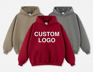 เสื้อฮู้ดดี้โอเวอร์ไซส์คุณภาพสูง ผลิตจากผ้าผสมโพลีเอสเตอร์/คอตตอน  ขายส่ง รับสกรีนโลโก้ ปักลายตามสั่ง สำหรับผู้ชาย ปี 2026 - Product Image 1