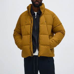 Blouson matelassé unisexe de haute qualité, style décontracté, brillant, col montant, à capuche, vente en gros, blousons gonflés personnalisés, toutes tailles - Product Image 1