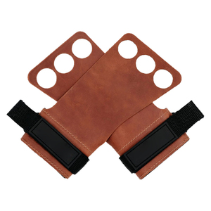 Poignées de gymnastique personnalisées avec logo, protection de paume en cuir de vachette antidérapante robuste pour haltérophilie et musculation (sans poignées) - Product Image 4