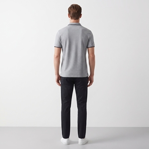 Camiseta de Hombre de Alta Calidad, 100% Algodón Jersey, Tejido Sólido, Bordada, de Secado Rápido, Casual, Manga Corta, con Botones, Logotipo Personalizado en la Parte Delantera, 200g - Product Image 2