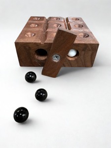 Handmade Wood Portable Eco Friendly Tic Tac Toe Game Decor for Home Office <b>Table</b> for Kids Interactive Tabletop Game Promotion - Product Image 4