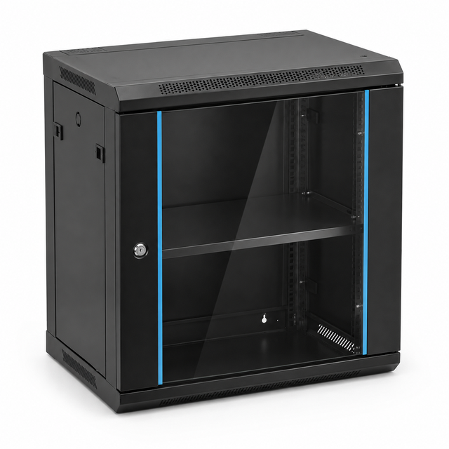 19 Inch Wall Mount IT Rack Enclosure 2U 4U 6U 9U 12U 15U 18U 22U Network Cabinet for Server Room OEM ODM IP20 CE Factory Rack