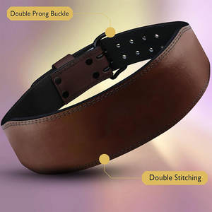 เข็มขัดยกน้ำหนักแบบมีแผ่นรองรับขนาด 4 นิ้ว พร้อมหัวเข็มขัด อุปกรณ์เสริมสำหรับออกกำลังกาย ช่วยพยุงหลัง - Product Image 2