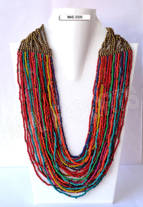 Collier à maillons perlés géométriques en forme de cœur de haute qualité pour femme, style bohème opale, bijou cadeau, accessoire de mode pour fête, vente en gros - Product Image 5