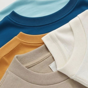 Custom <b>Logo</b> Design Heavy Weight Men's Plus Size 100% Cotton Solid Knitted Regular Fit Casual T-Shirt - Product Image 4