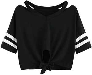 Haut court de sport uni pour femme, respirant et à séchage rapide, idéal pour le yoga, la gym, la course et le fitness - Product Image 3