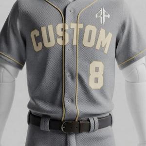 Uniforme de Béisbol de Alta Calidad para Hombre con Estampado Sublimado y Logotipo Blanco, 100% Poliéster, Manga Corta, por RIVIAN ATLANTIC - Product Image 6