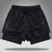 Pantalones Cortos Deportivos para Hombre, Personalizados, de 7 Pulgadas, 2 en 1, para Correr, con Compresión, para Hacer Ejercicio