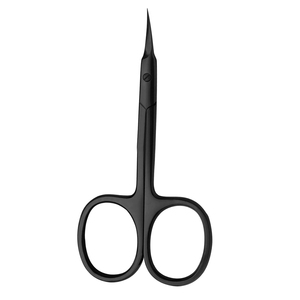 Buen Proveedor, Nuevo Producto de Moda, Tijeras de Salón de Belleza Negras Mate, Tijeras de Manicura Curvas de Acero Inoxidable con Mangos de Acero - Product Image 1