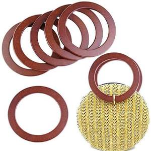 Poignée en bois écologique solide pour sacs, artisanat en bambou et en bois fait à la main pour les cadeaux et les travaux manuels - Product Image 1