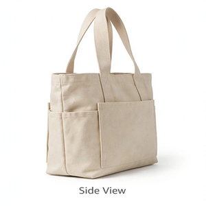 Sac de travail en toile pour bateau, prêt à l'emploi, avec fermeture éclair, poches personnalisées et production sur mesure, style bohème pour femme - Product Image 3