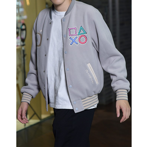 Blouson Bomber Varsity Homme en Polaire 100% Polyester 260 GSM Rembourré Uni Bicolore – Mode Décontractée, Faible MOQ, Marque Privée - Product Image 4