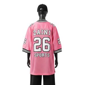 Camiseta de Fútbol Femenina de Calidad, Tejido de Malla de Poliéster Transpirable GSM, Elegante Color Rosa, Logotipo Personalizado Impreso, Camiseta de Fútbol Femenina de Algodón - Product Image 2