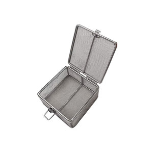 Cesta de malla de alambre tejida para esterilización, bandeja para autoclave, contenedor de almacenamiento de acero inoxidable para limpieza de instrumentos quirúrgicos médicos - Product Image 5