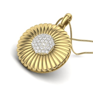 Dernière conception de chaîne de collier pendentif en or blanc 18K et 14K avec diamant véritable pour femmes fabriquée par Expert Jewelry Maker - Product Image 6