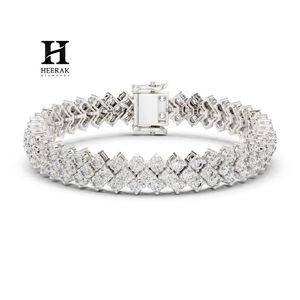Double Row Diamond Tennis <b>Bracelet</b> – Luxury 18K Gold Plated Multi-Row CZ <b>Bracelet</b> for Women - Product Image 3