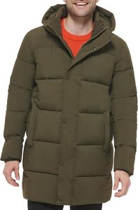 Chaqueta Larga Acolchada con Logotipo Personalizado, Impermeable, de Nailon, con Cuello Alto, para Deportes de Invierno - Product Image 4