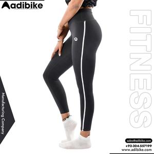 Pantalones de Yoga para Mujer Hechos a Medida, Transpirables, Ligeros, de Secado Rápido, Diseño Contorneado con Patrón Sólido, Leggings de Spandex/Poliéster - Product Image 6
