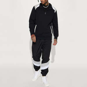 Survêtement en molleton de coton polyester personnalisable pour homme avec fermeture éclair - Product Image 2