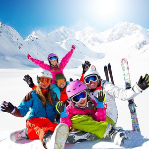 Guantes de Esquí y Snowboard Térmicos Impermeables con Logotipo Personalizado, Guantes Unisex de PVC para Clima Frío con Aislamiento OEM - Product Image 5