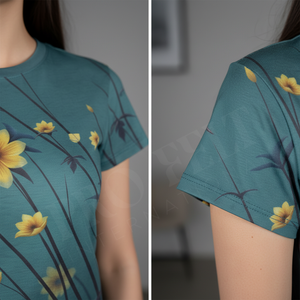 Camiseta de Yoga Ajustada con Cuello Redondo, Transpirable, de Secado Rápido, para Gimnasio, Fitness, Deporte, Casual, Elástica y Cómoda, OEM ODM - Product Image 4