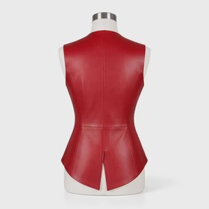 เสื้อกั๊กหนังผู้หญิงทรงเข้ารูป ดีไซน์เรียบหรู MRLEATHERHUB - Product Image 2