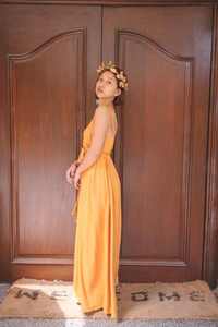 Nuevo Vestido Largo de Diseñador con Cinturón, Sin Mangas, Estilo Bohemio, para Ocasiones Especiales - Product Image 2