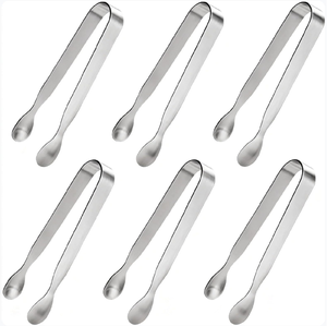 Pinzas para Cubitos de Hielo de Acero Inoxidable, Último Modelo, Pinzas de Acero Inoxidable de Grado Alimenticio, Pinzas Pequeñas para Servir - Product Image 2