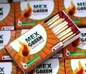 Boîte d'allumettes de sécurité Mex Green - Product Image 1