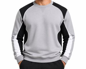 Sweat-shirt unisexe en molleton bordeaux à col rond et manches raglan, motif géométrique, pull tricoté, coupe classique, pour l'automne - Product Image 5