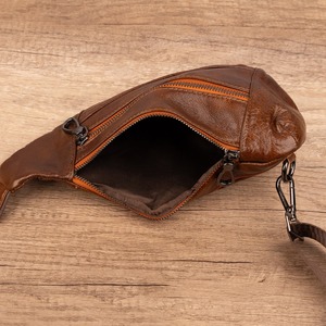 Nouveau Sac de Poitrine en Cuir Personnalisé avec Logo, Imperméable, Nouvelle Collection, Anti-Vol, Sacs Bandoulière Croisés pour Hommes - Product Image 2