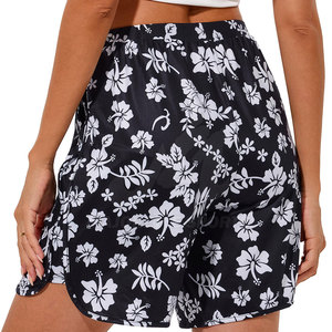 Pantalones cortos de estilo veraniego para mujer con patrones sólidos únicos, material transpirable de secado rápido, ajuste versátil, moda urbana para adultos - Product Image 5