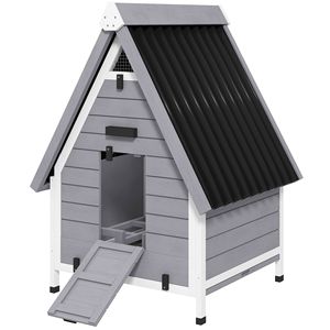 Nuovo Pollaio in Legno per Esterni per 2 Galline, Completo di Nido Rimovibile, Barra di Posata e Rampa - Product Image 1