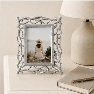 Wholesale Luxury Silver Metal Photo Frame Handmade <b>Twig</b> Branch Design Aluminum Picture Frame <b>For</b> Nordic Home <b>Decoration</b> & Table - Product Image 2