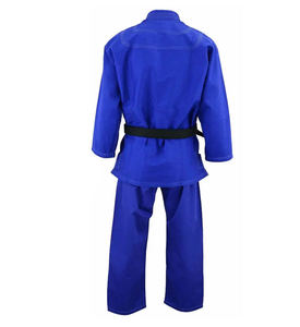 Uniforme de Judo Azul para Adultos Unisex, 100% Algodón, Ropa de Artes Marciales Resistente, Corte Regular - Product Image 2